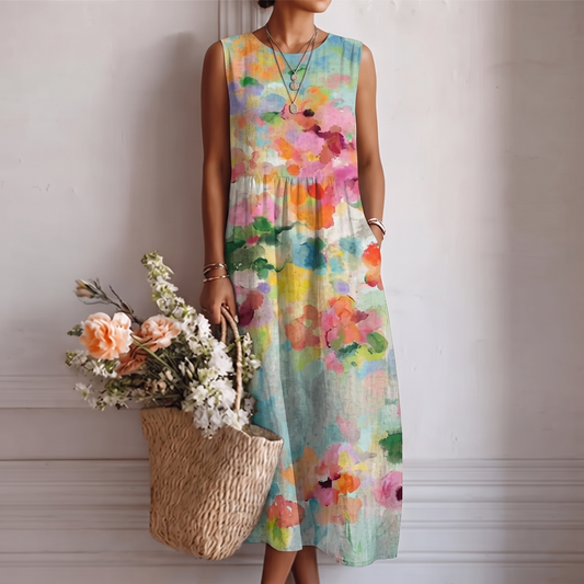 CHIARA - VESTIDO MIDI MULTICOLOR
