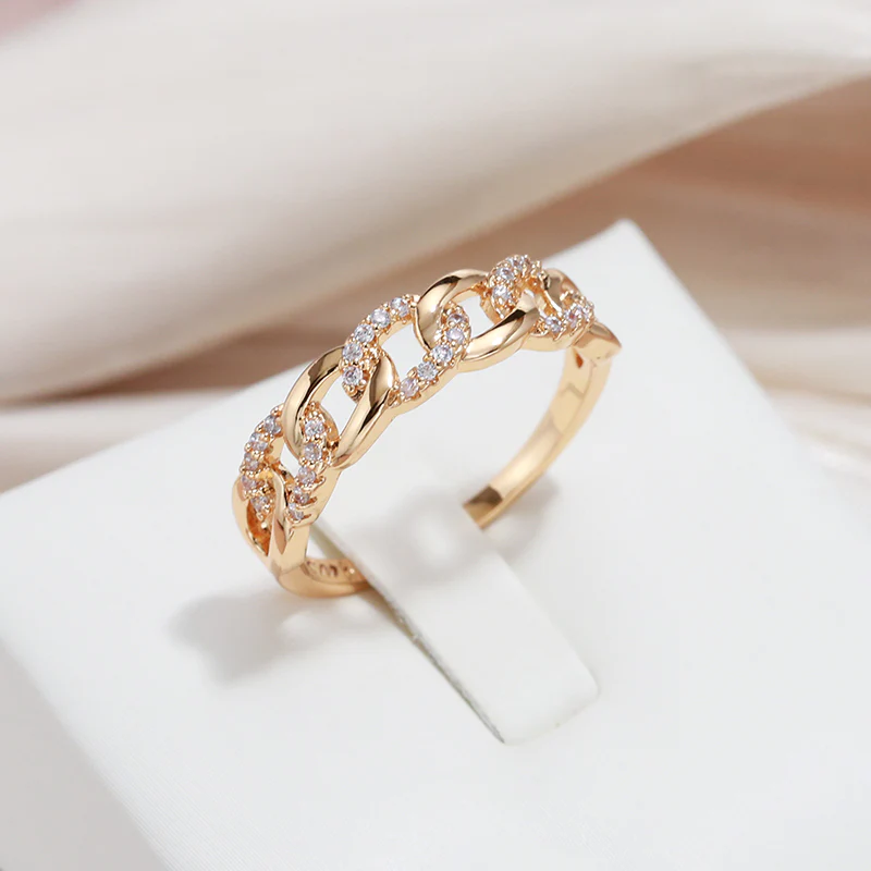 Anillo de oro “Malla elegante”