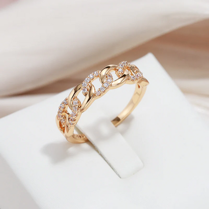 Anillo de oro “Malla elegante”