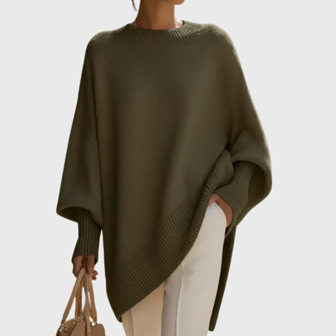 Poncho Livia | Jersey Oversize de Punto Suave