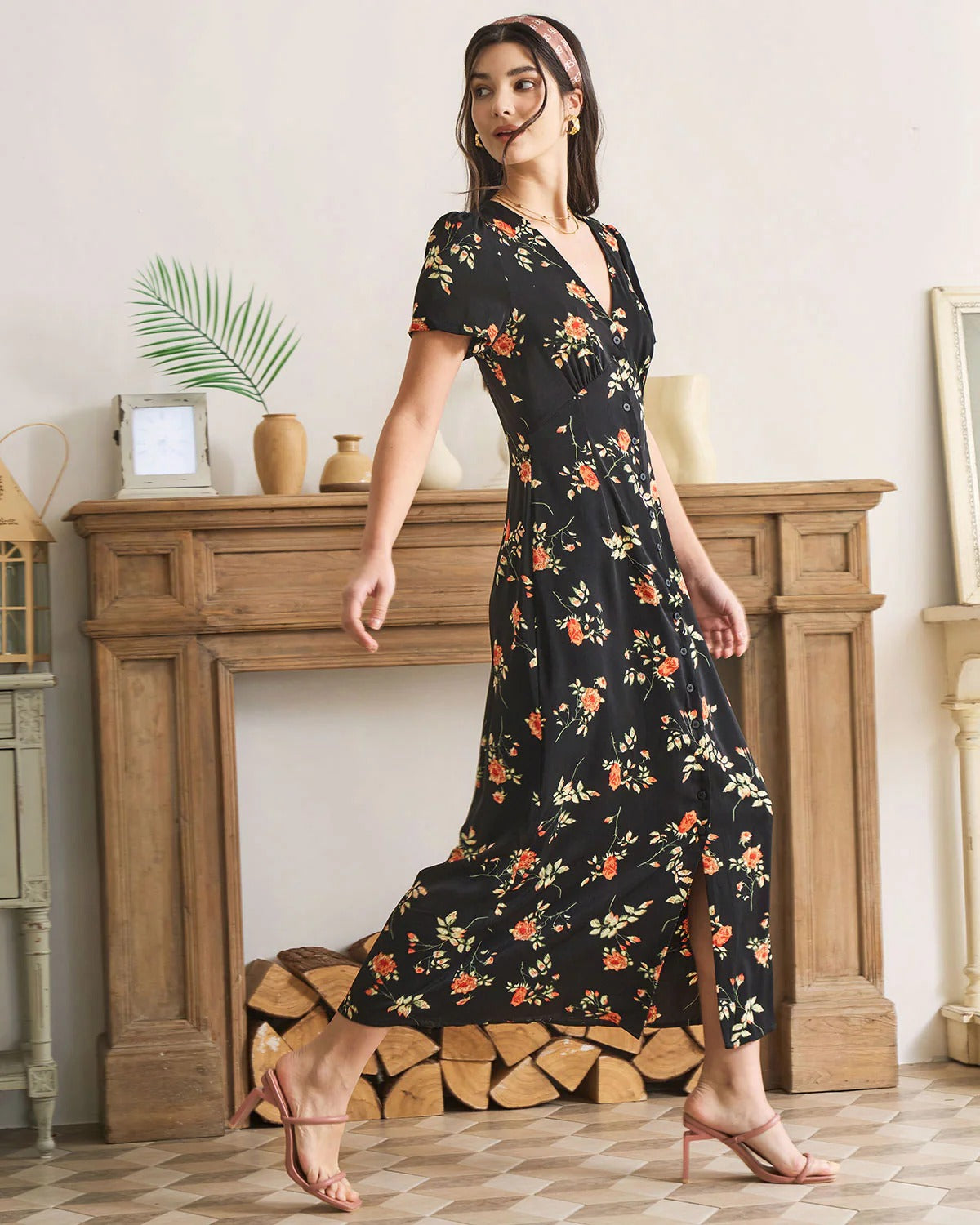 Vestido Valeria Bloom – Elegancia Floral Maxi