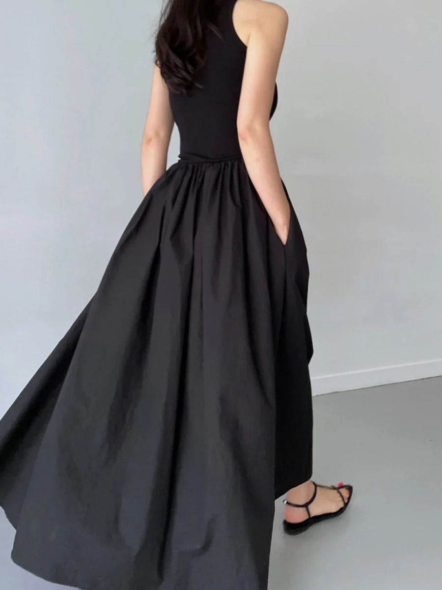 Vestido Elegance – Corte Entallado y Falda Fluida