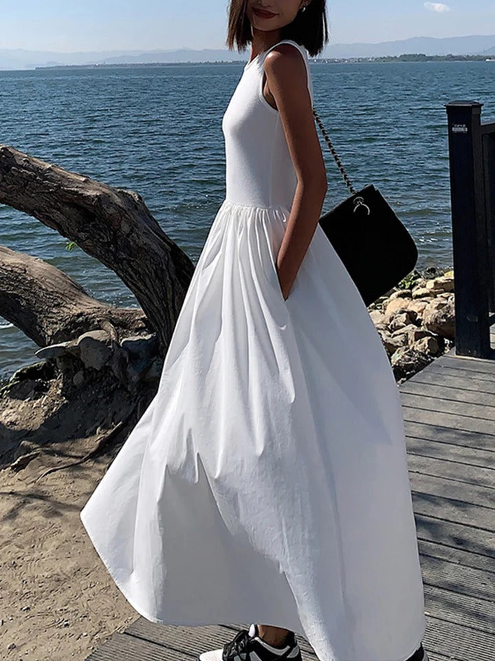 Vestido Elegance – Corte Entallado y Falda Fluida