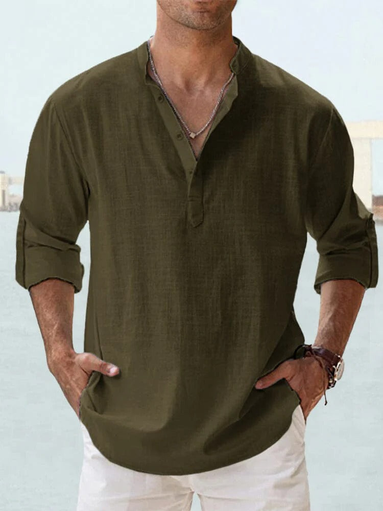 Camisa Horizon™ – Manga Larga Casual para Hombre