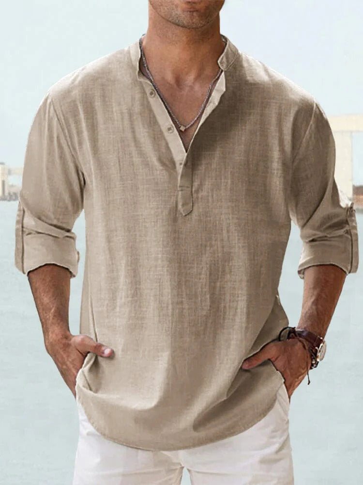 Camisa Horizon™ – Manga Larga Casual para Hombre