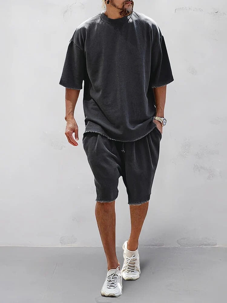 Conjunto Oversize Urban Comfort para Hombre | Camiseta y Pantalón Deportivo Premium