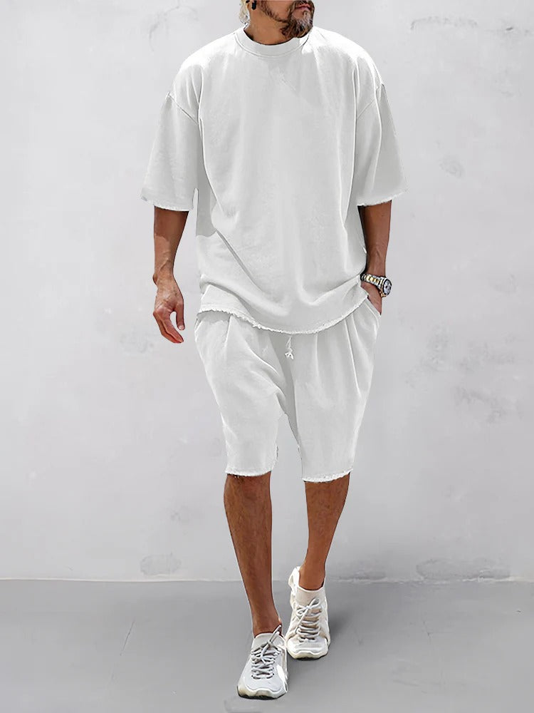 Conjunto Oversize Urban Comfort para Hombre | Camiseta y Pantalón Deportivo Premium