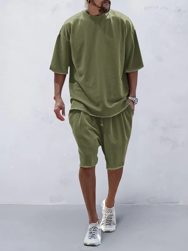 Conjunto Oversize Urban Comfort para Hombre | Camiseta y Pantalón Deportivo Premium