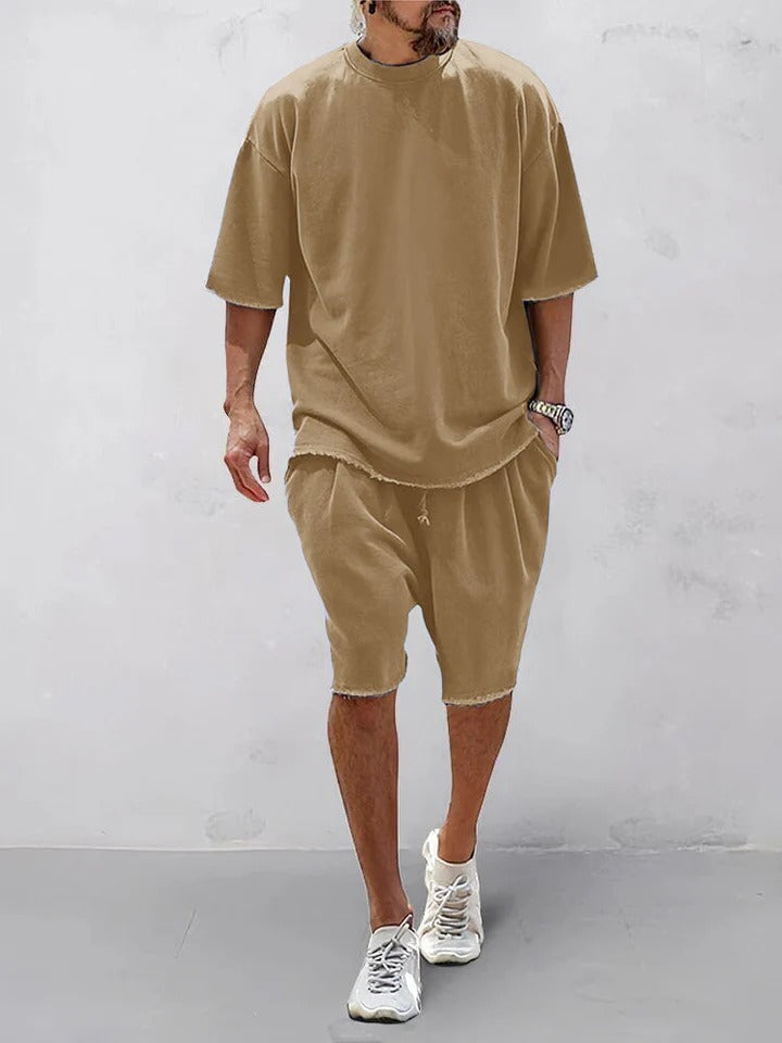 Conjunto Oversize Urban Comfort para Hombre | Camiseta y Pantalón Deportivo Premium