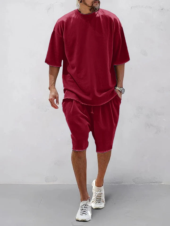 Conjunto Oversize Urban Comfort para Hombre | Camiseta y Pantalón Deportivo Premium