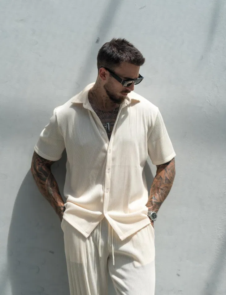 Conjunto Élite™ – Camisa y Pantalón Casual para Hombre