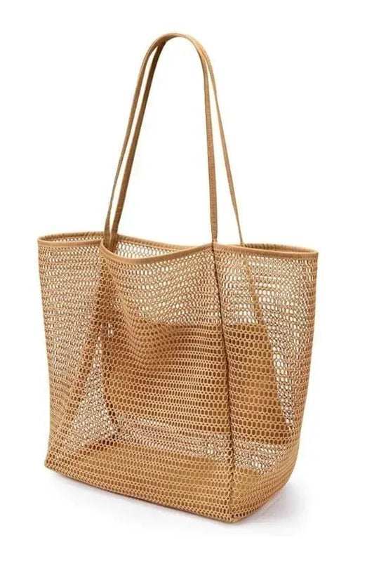 Bolso de Playa Cala Breeze | Capazo de Malla con Neceser Interior