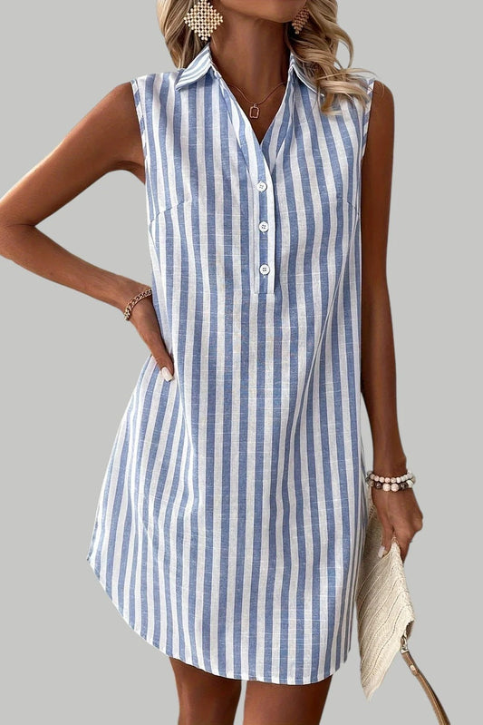 Vestido Camisero de Rayas Riviera