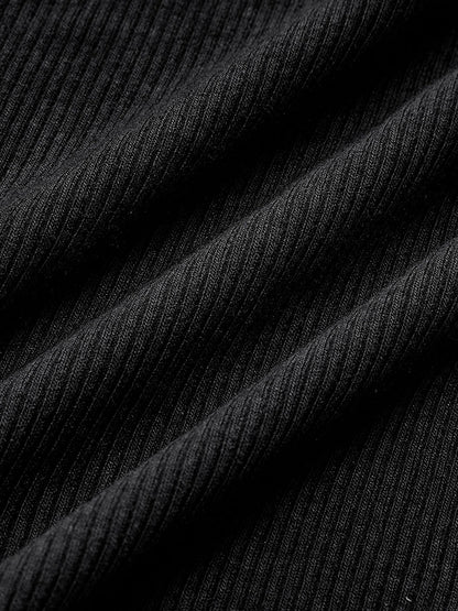 Camiseta Canalé de Manga Larga | Elegante, Ajustada y Cómoda