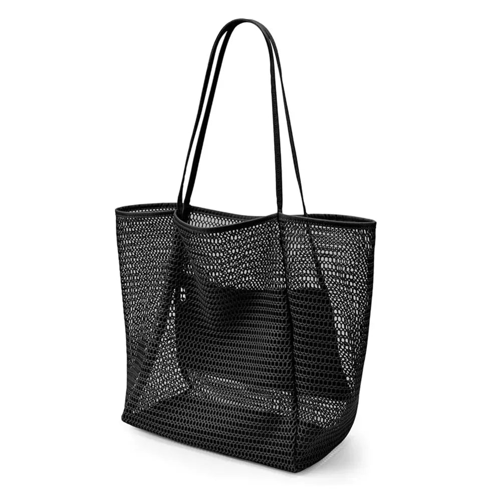 Bolso de Playa Cala Breeze | Capazo de Malla con Neceser Interior