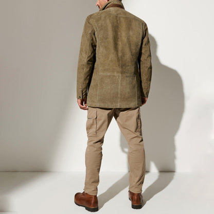 Luca - Chaqueta vintage elegante con cuello para hombre