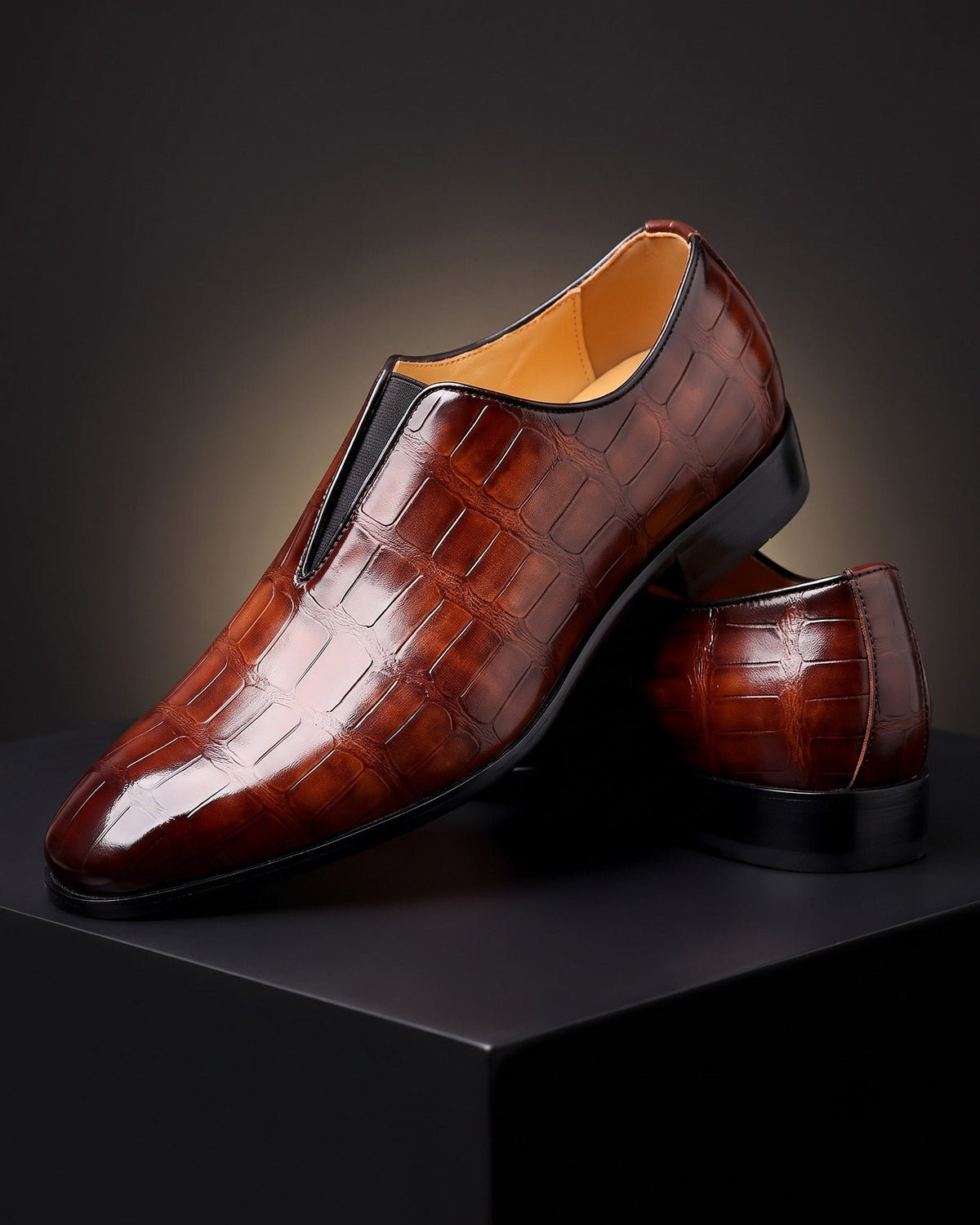 Mocasín Lorenzo de piel sin cordones