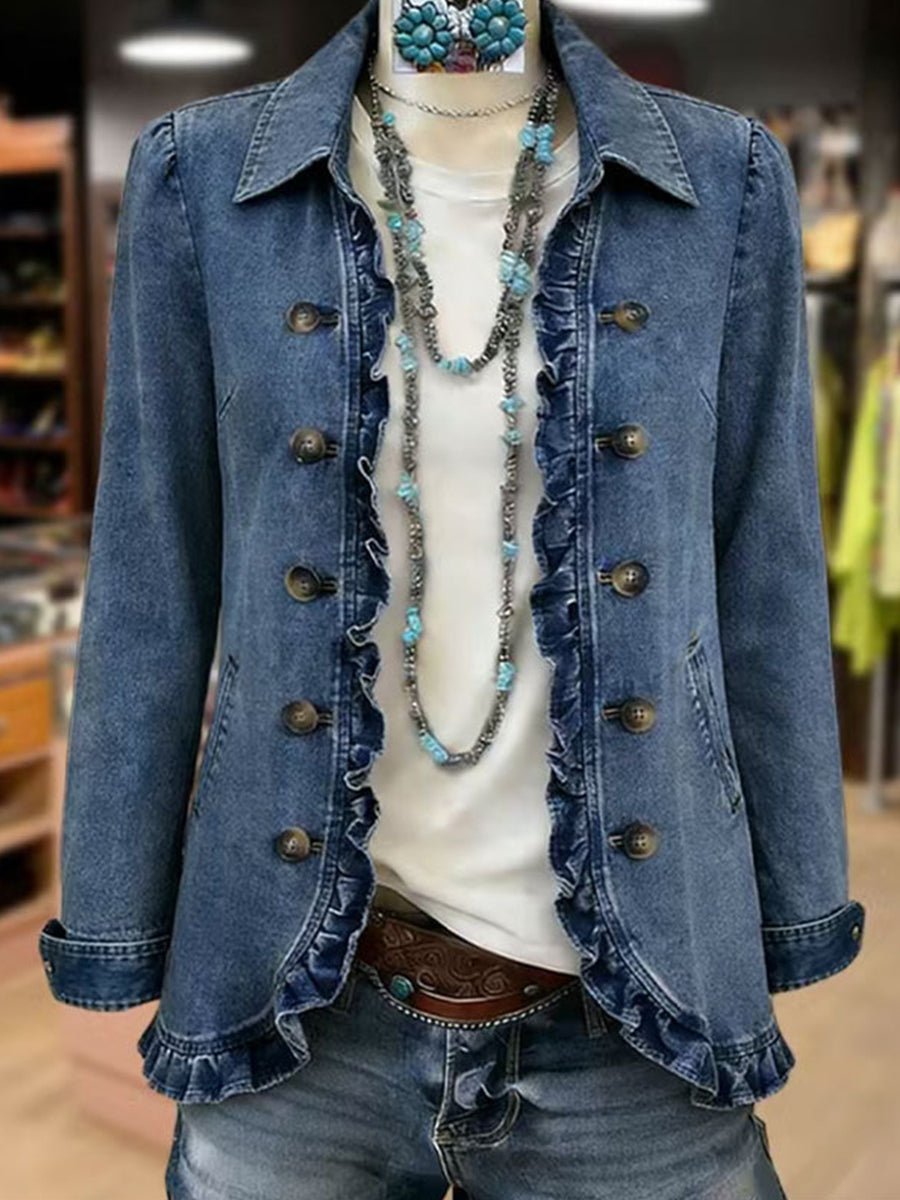 Rosario | Elegante chaqueta con volantes