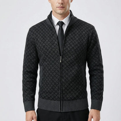 Tobias™ – Suéter de punto con cuello con cremallera