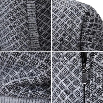 Tobias™ – Suéter de punto con cuello con cremallera