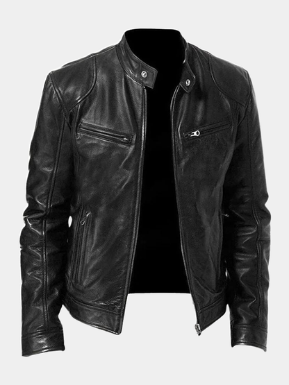 Chaqueta de Piel Casual